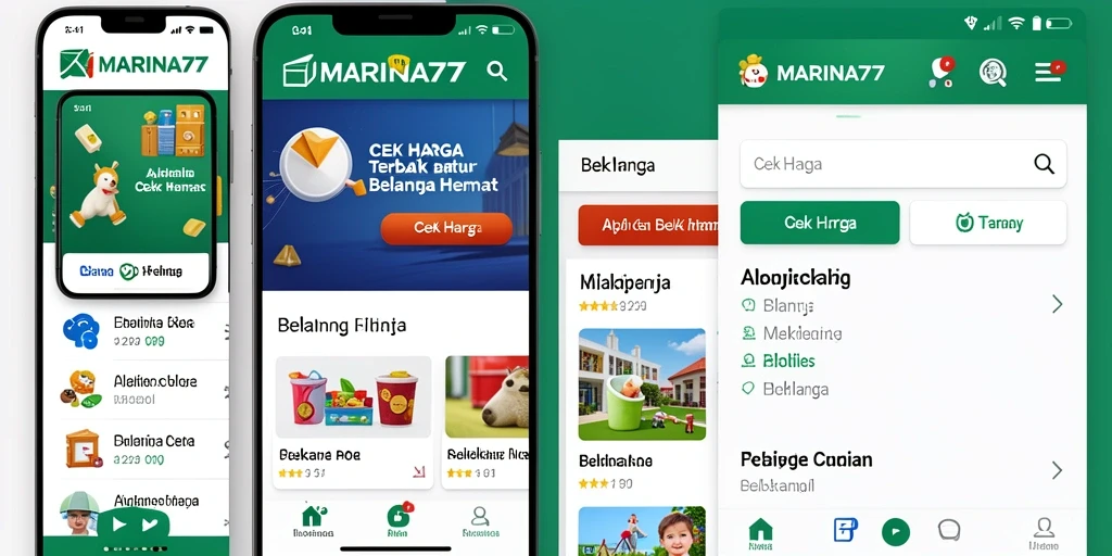 Tampilan antarmuka MARINA77 yang memudahkan cek harga.