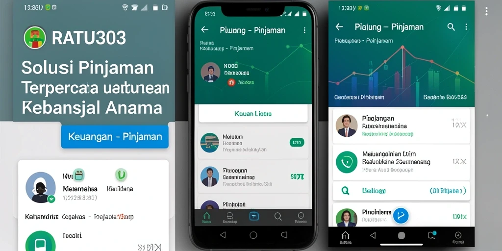 Tampilan antarmuka RAMU303 yang intuitif untuk aplikasi Pinjaman.