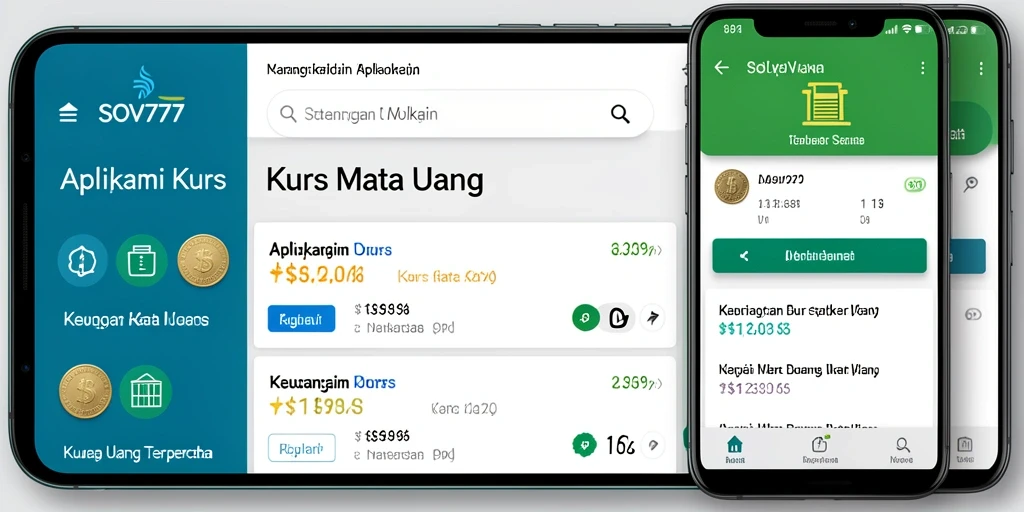 Antarmuka SOV777 yang menampilkan nilai tukar mata uang secara real-time.