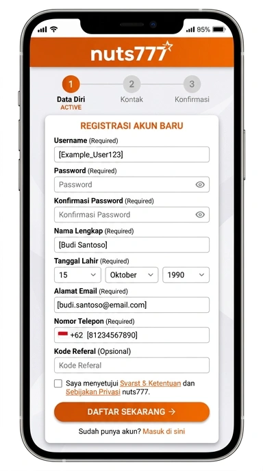 Panduan Lengkap Registrasi Akun nuts777 untuk Pengguna Android